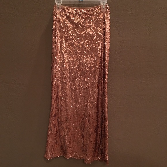 Custom made maxi sequin skirt, size XS - Picture 3 of 5